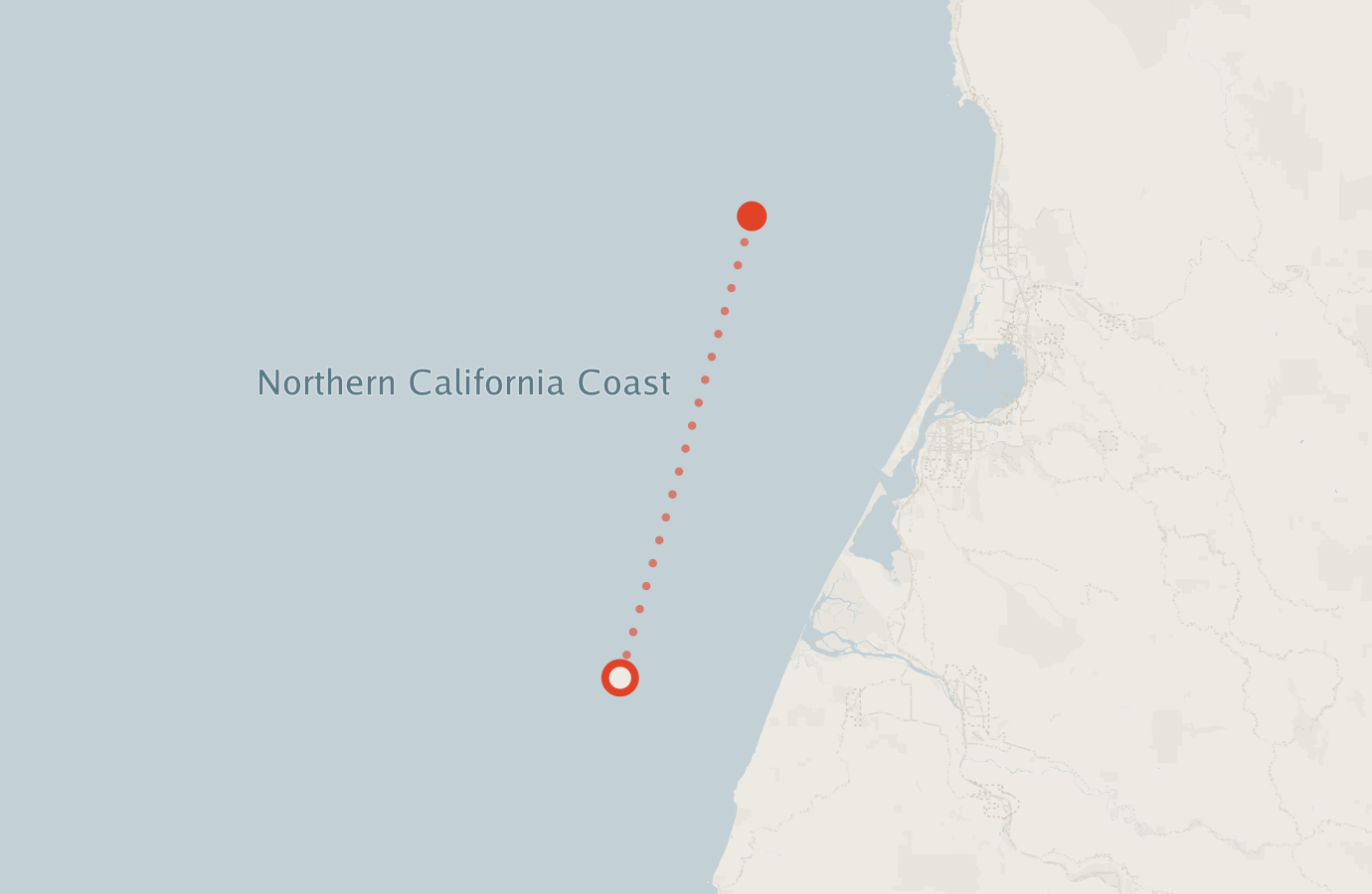 Activity map — real sighting points on an OpenStreetMap basemap