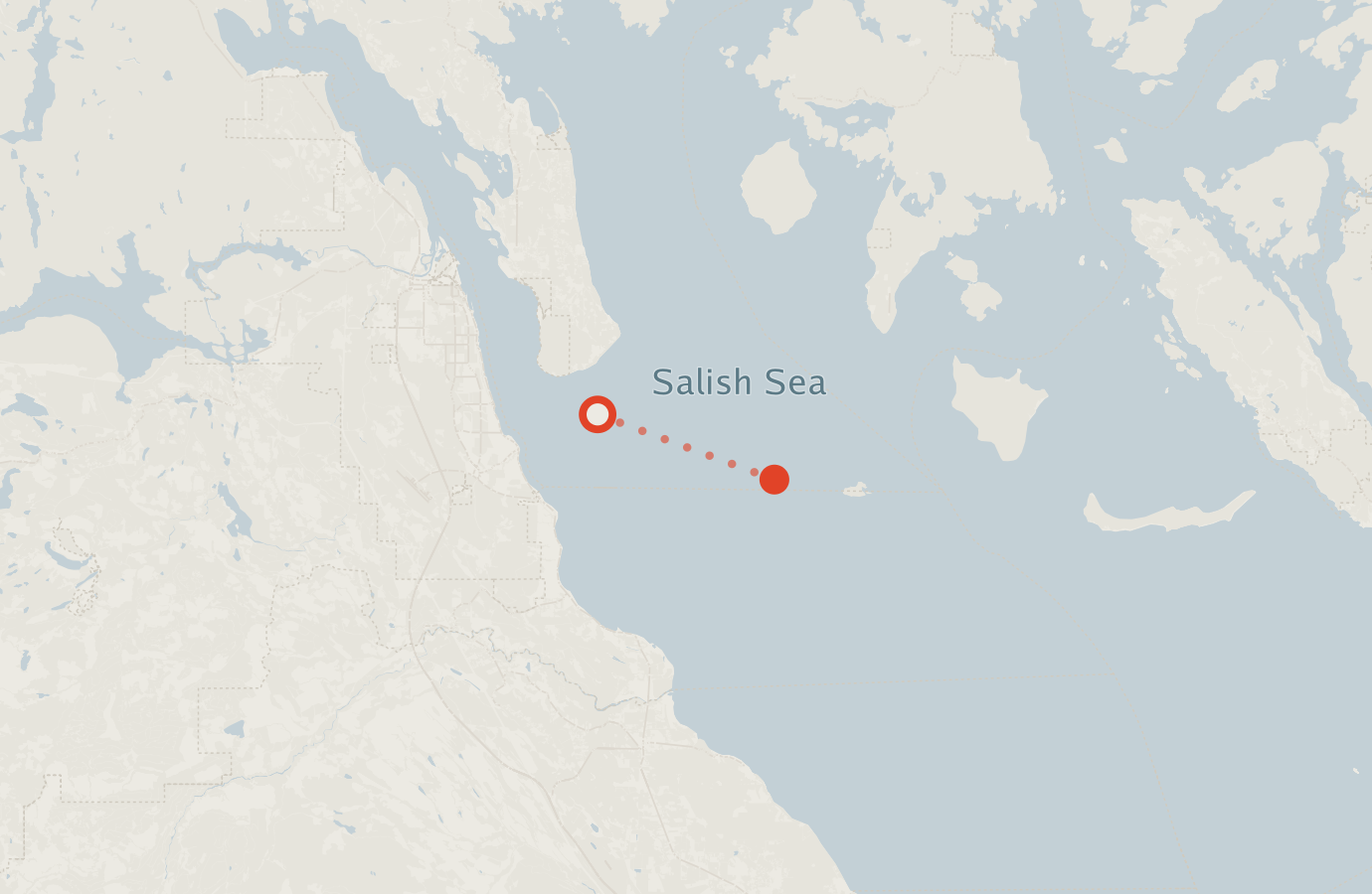 Activity map — real sighting points on an OpenStreetMap basemap