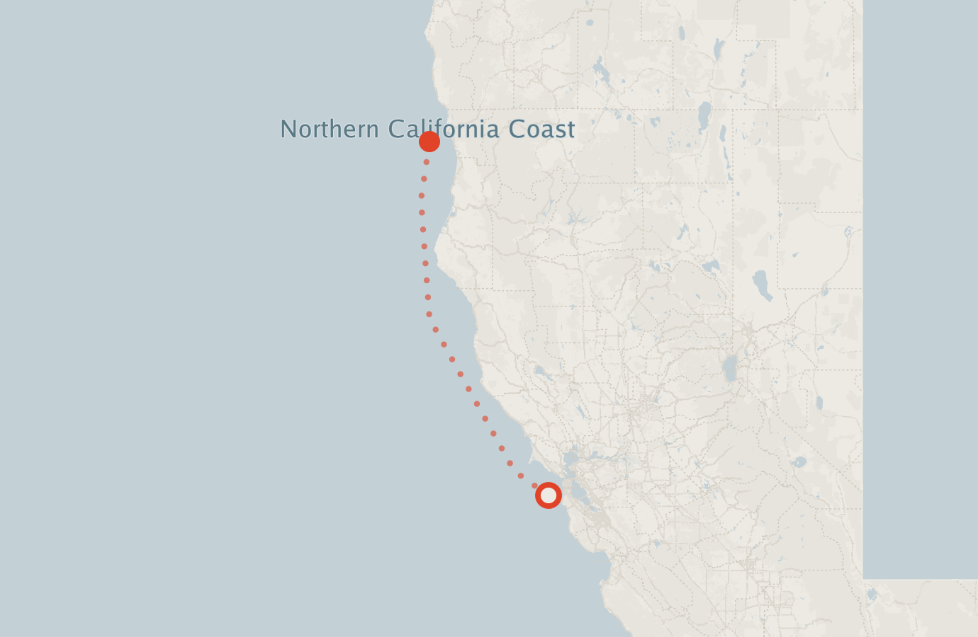 Activity map — real sighting points on an OpenStreetMap basemap