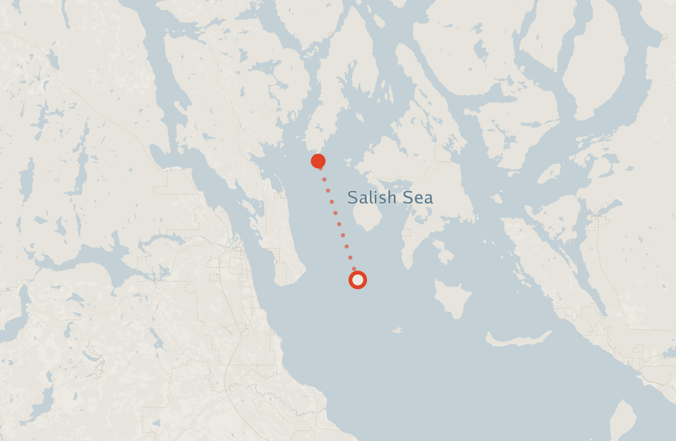 Activity map — real sighting points on an OpenStreetMap basemap