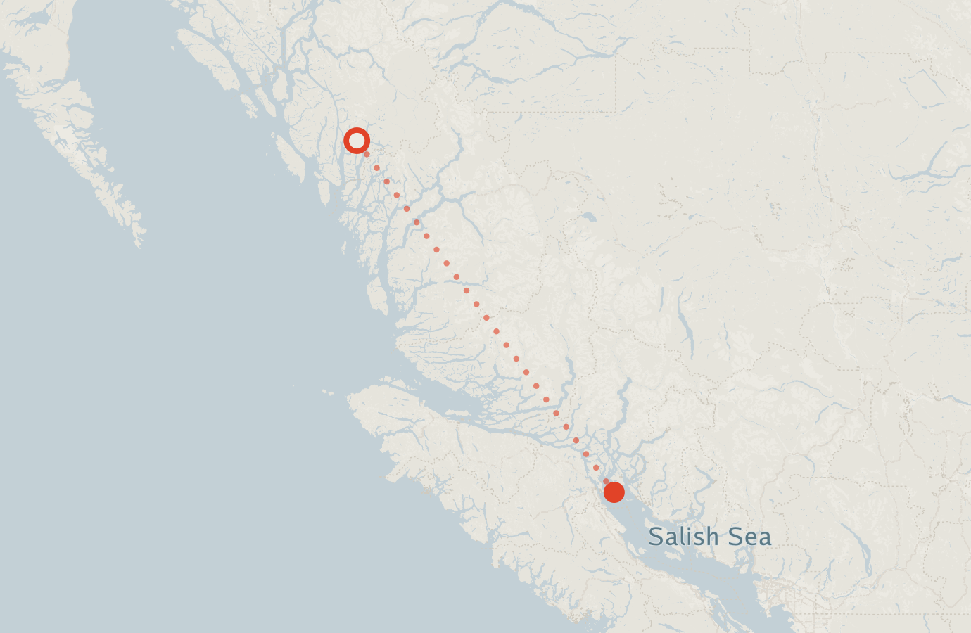 Activity map — real sighting points on an OpenStreetMap basemap