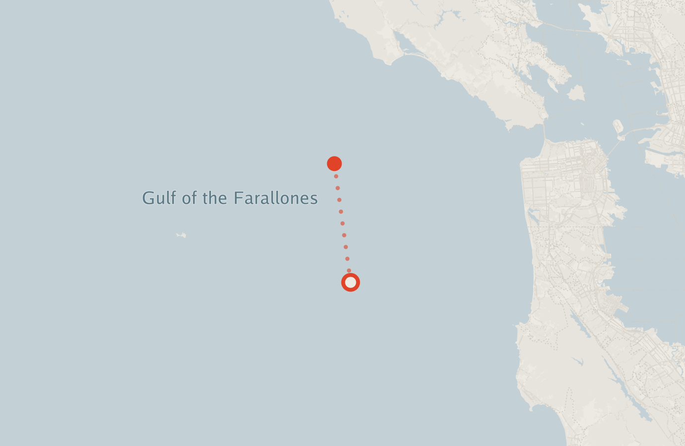 Activity map — real sighting points on an OpenStreetMap basemap