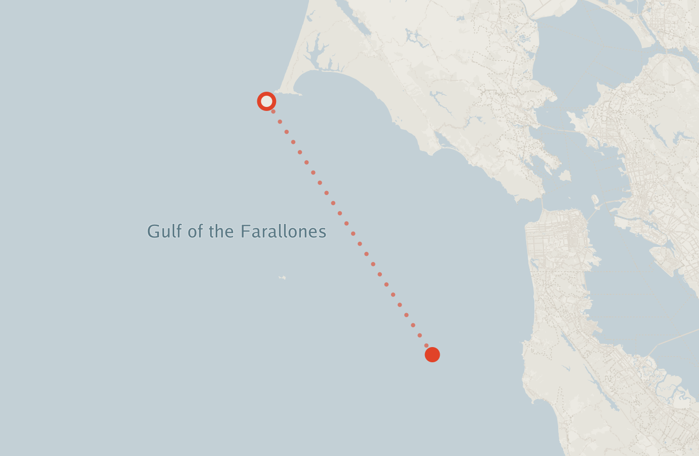 Activity map — real sighting points on an OpenStreetMap basemap