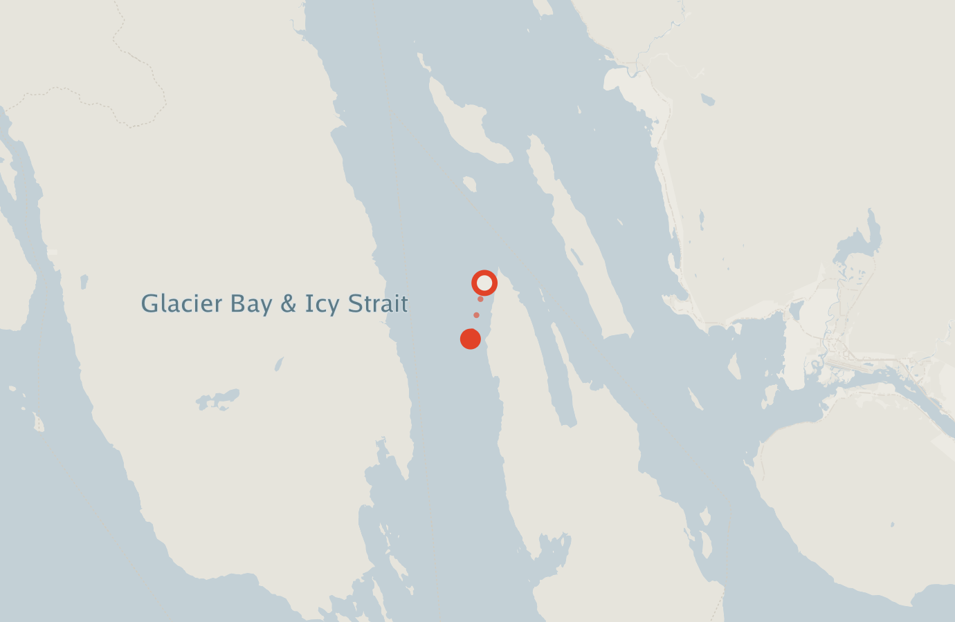 Activity map — real sighting points on an OpenStreetMap basemap