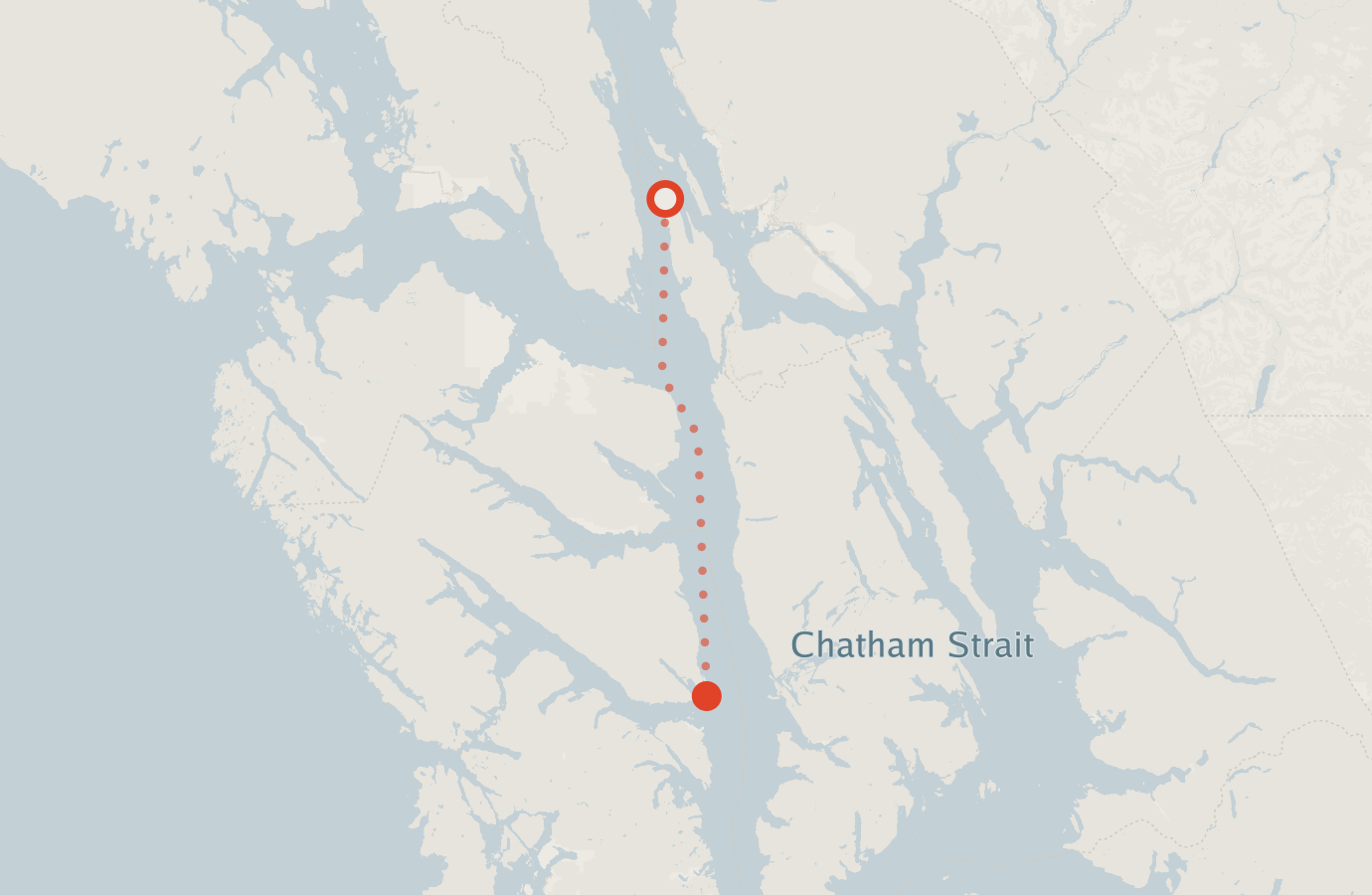 Activity map — real sighting points on an OpenStreetMap basemap