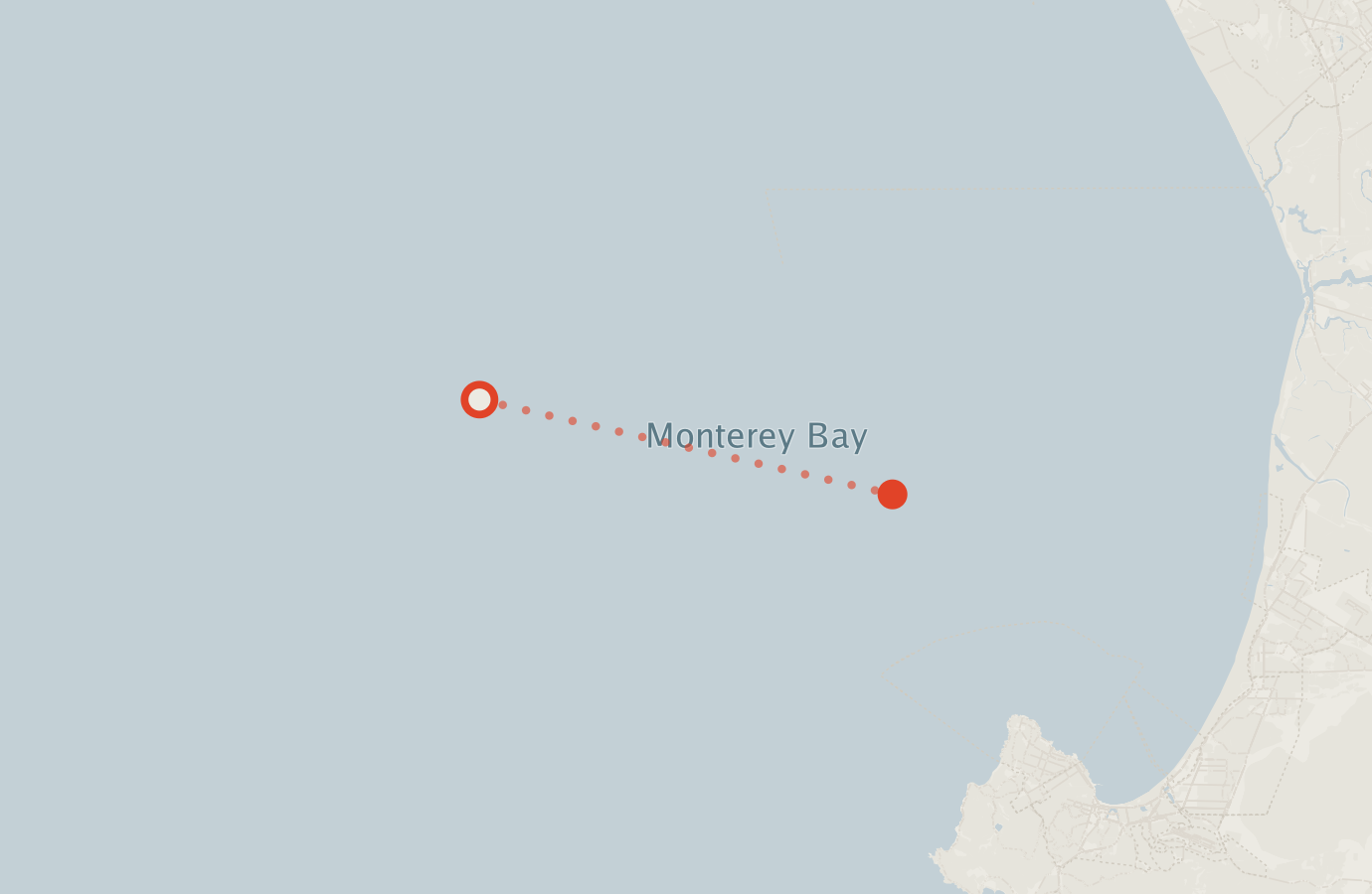 Activity map — real sighting points on an OpenStreetMap basemap