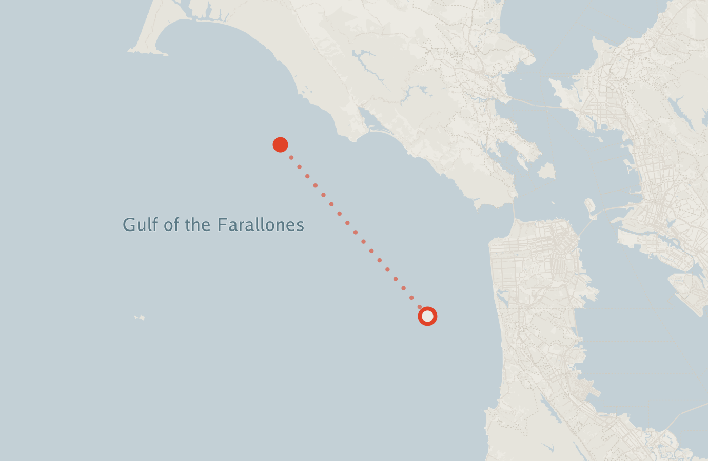 Activity map — real sighting points on an OpenStreetMap basemap