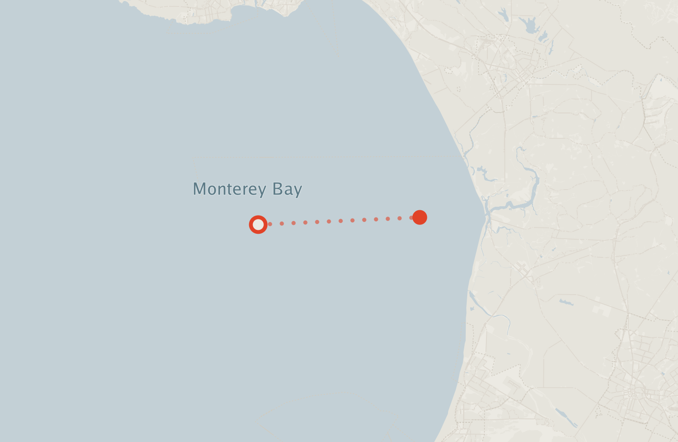 Activity map — real sighting points on an OpenStreetMap basemap