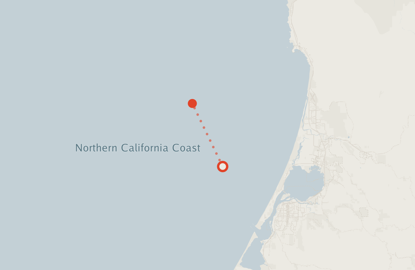 Activity map — real sighting points on an OpenStreetMap basemap
