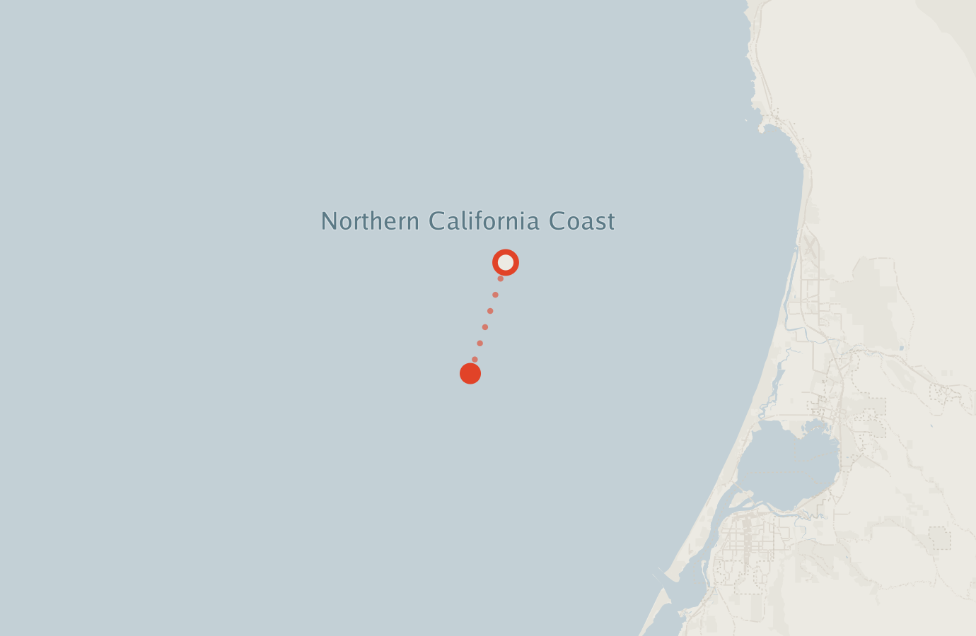 Activity map — real sighting points on an OpenStreetMap basemap