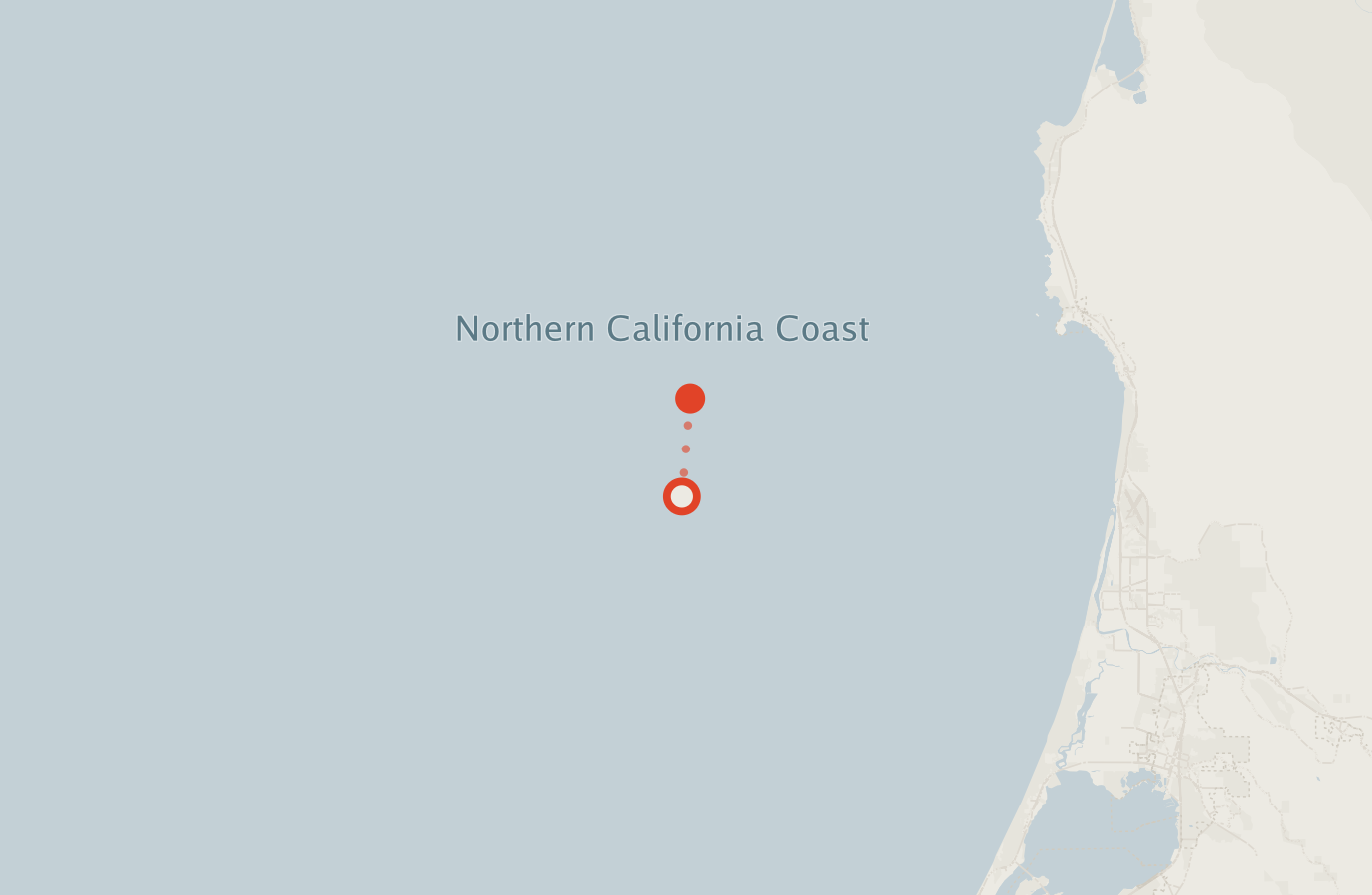 Activity map — real sighting points on an OpenStreetMap basemap