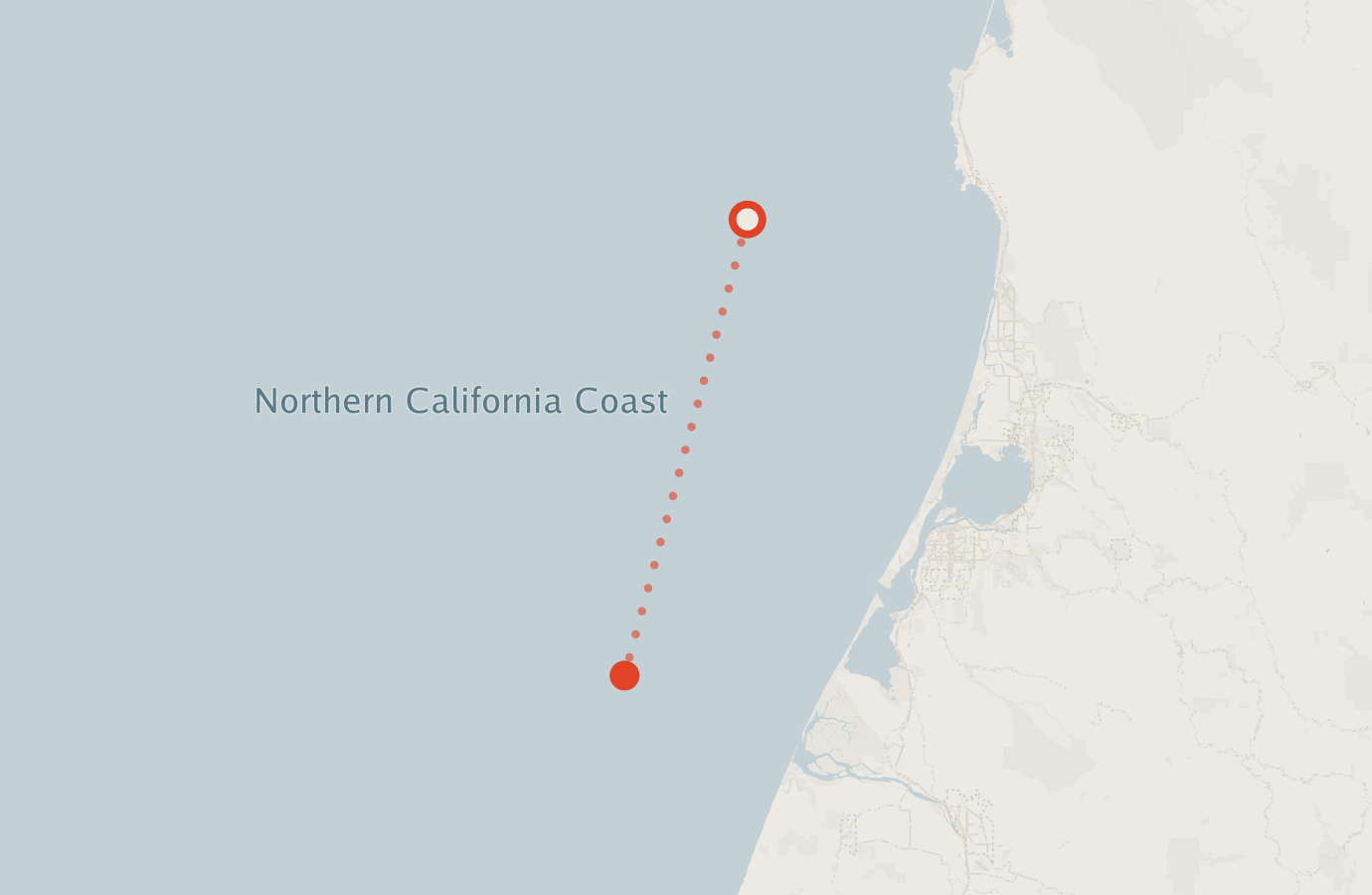 Activity map — real sighting points on an OpenStreetMap basemap