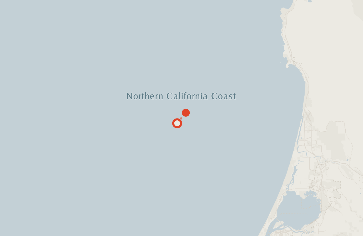 Activity map — real sighting points on an OpenStreetMap basemap