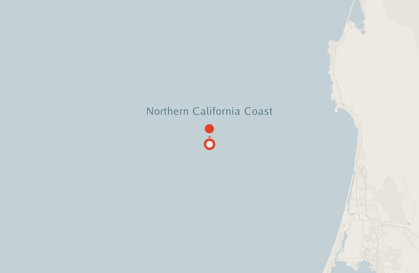 Activity map — real sighting points on an OpenStreetMap basemap