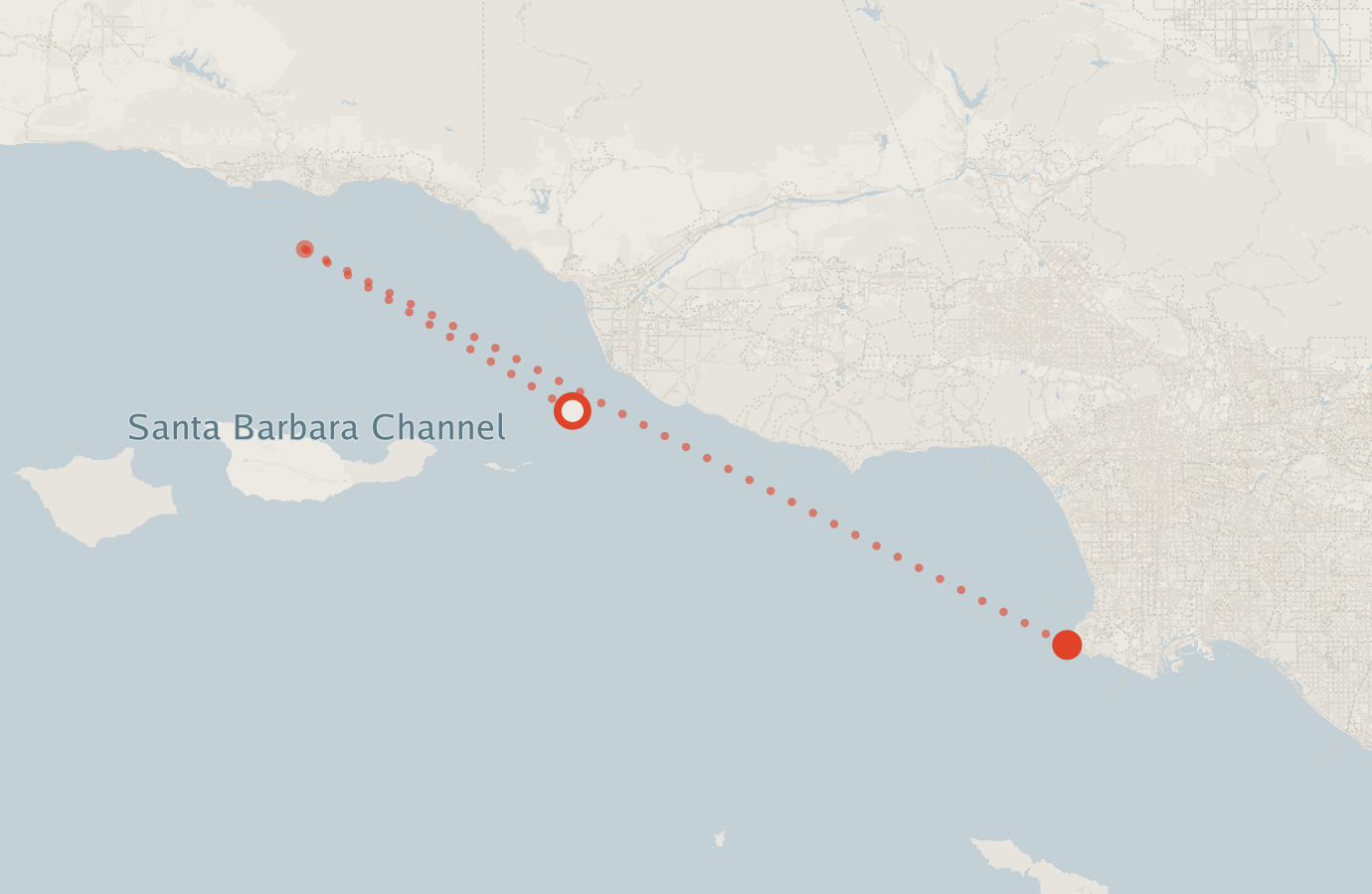 Activity map — real sighting points on an OpenStreetMap basemap