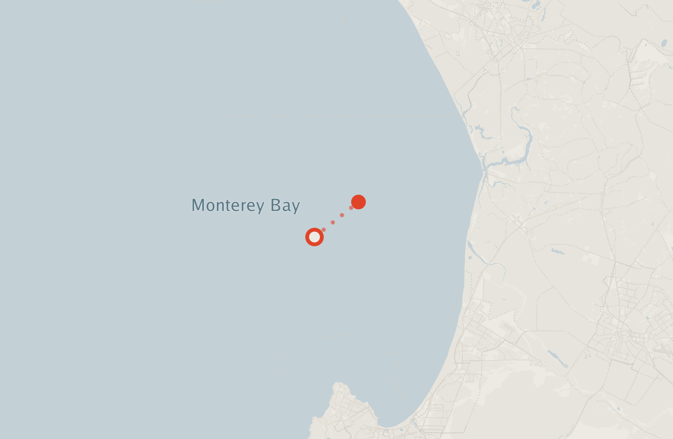 Activity map — real sighting points on an OpenStreetMap basemap