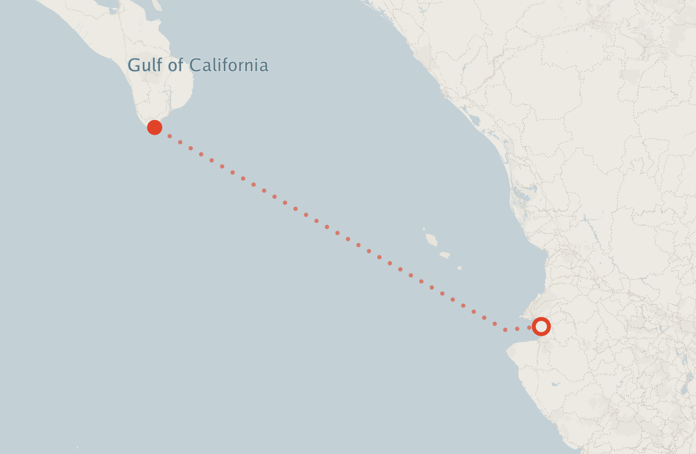 Activity map — real sighting points on an OpenStreetMap basemap