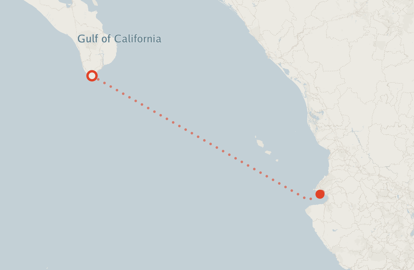 Activity map — real sighting points on an OpenStreetMap basemap