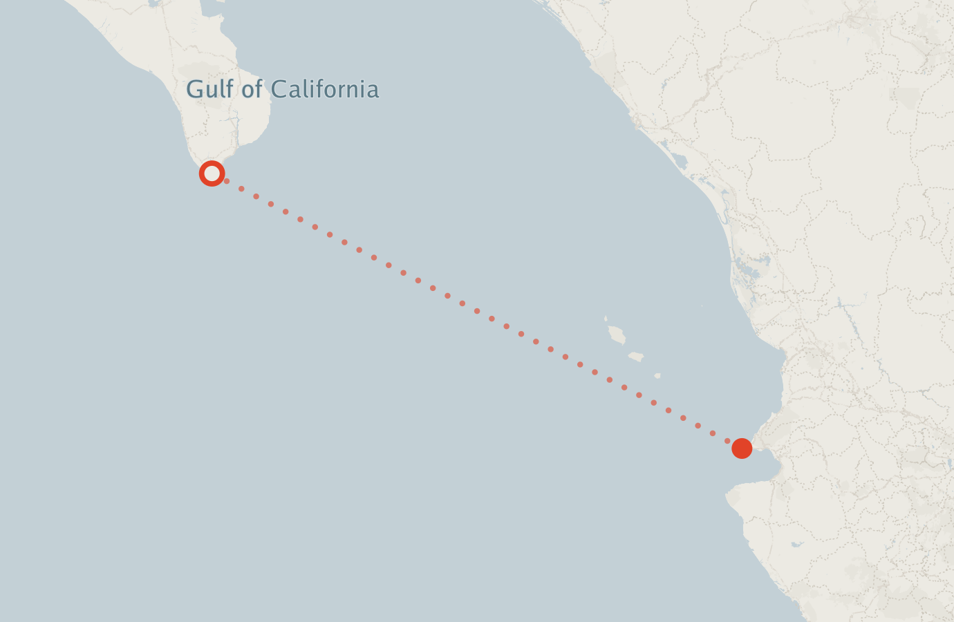 Activity map — real sighting points on an OpenStreetMap basemap