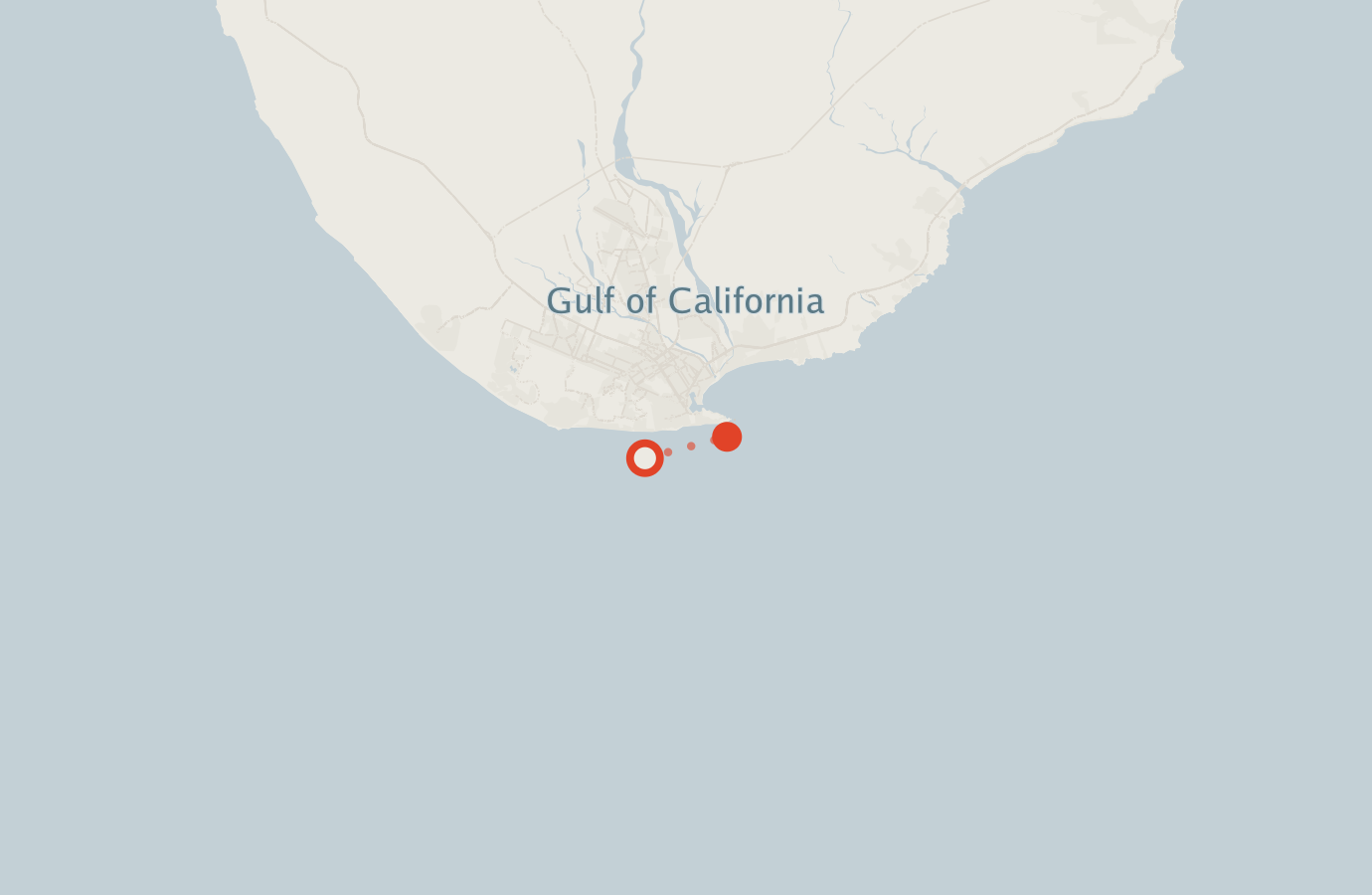 Activity map — real sighting points on an OpenStreetMap basemap
