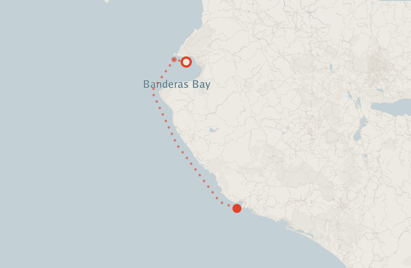 Activity map — real sighting points on an OpenStreetMap basemap