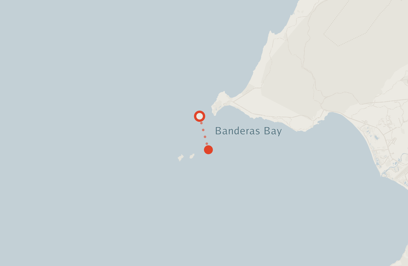 Activity map — real sighting points on an OpenStreetMap basemap