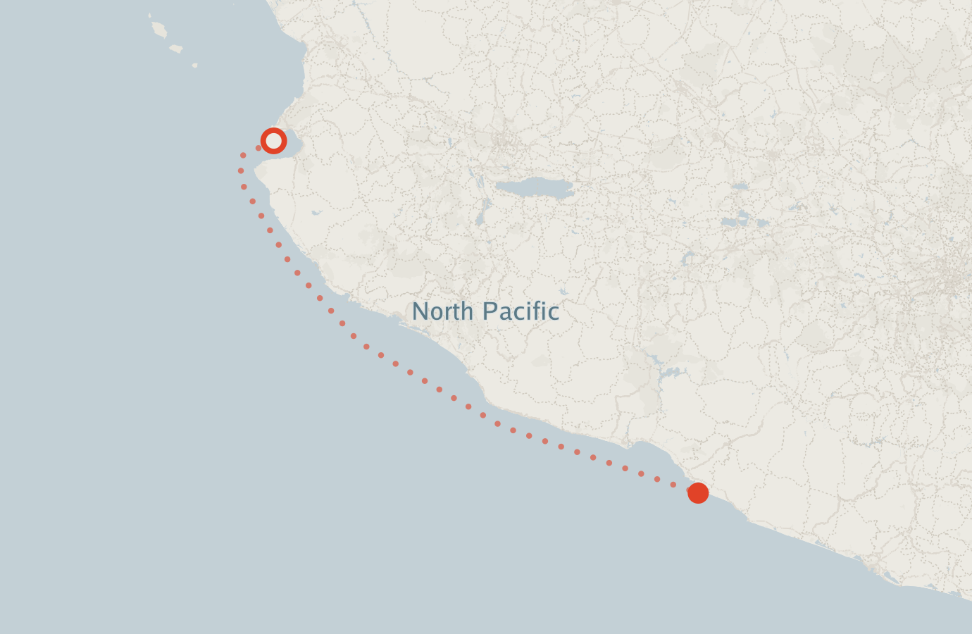 Activity map — real sighting points on an OpenStreetMap basemap