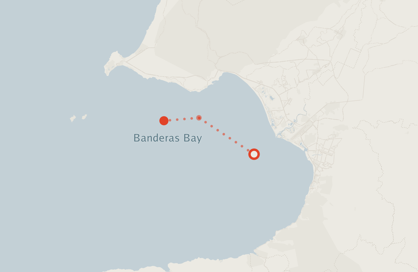 Activity map — real sighting points on an OpenStreetMap basemap