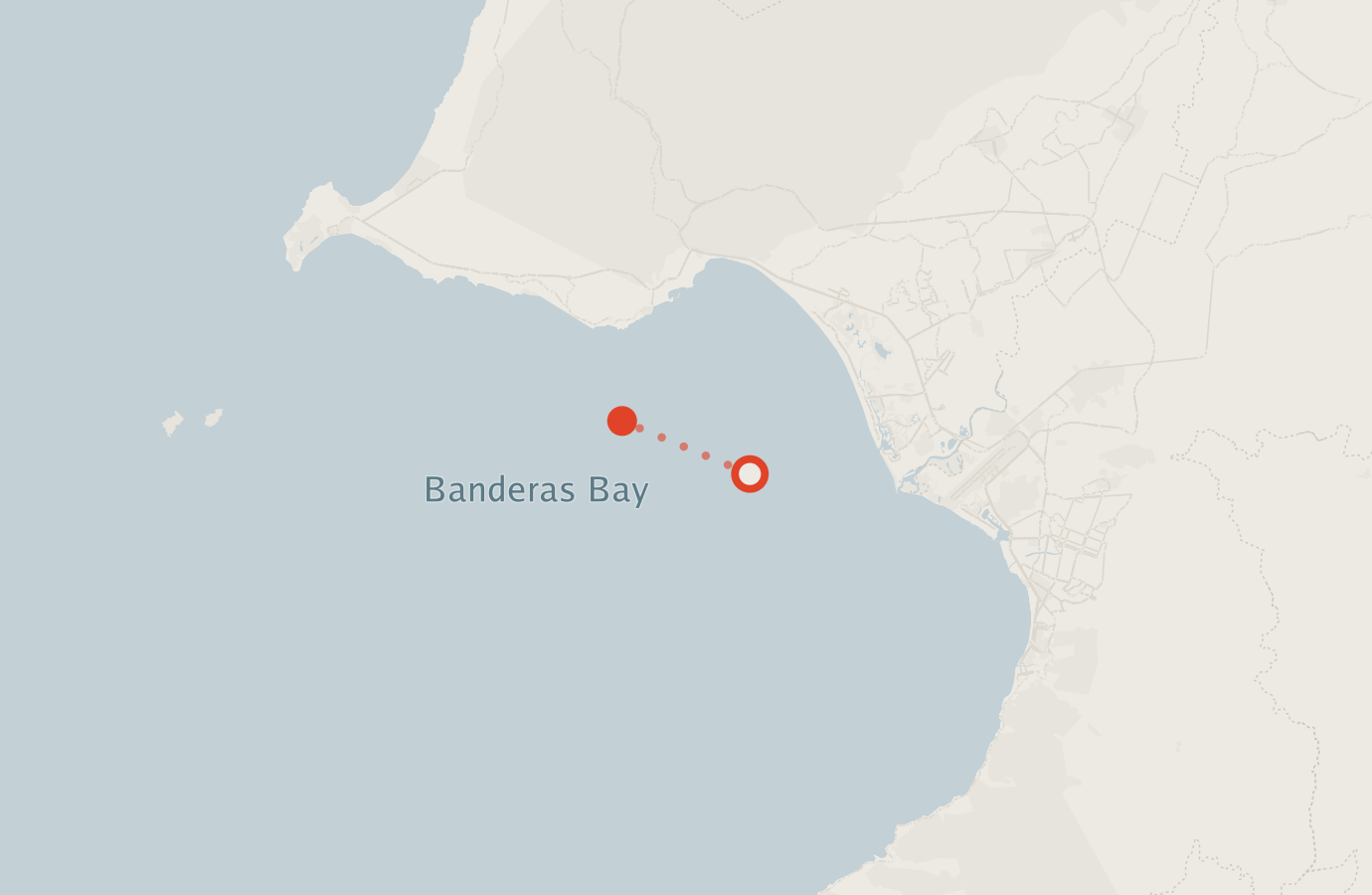 Activity map — real sighting points on an OpenStreetMap basemap