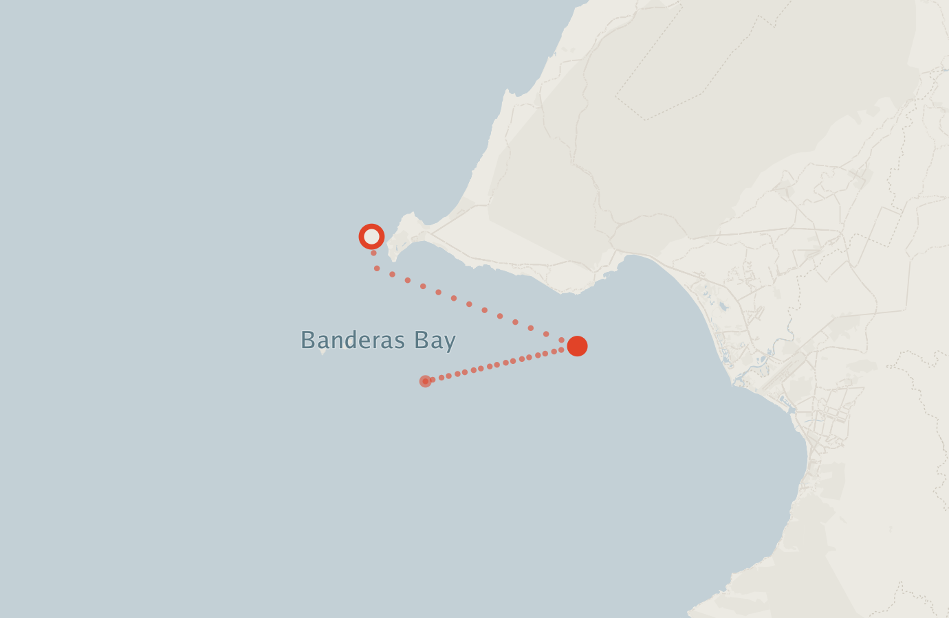 Activity map — real sighting points on an OpenStreetMap basemap