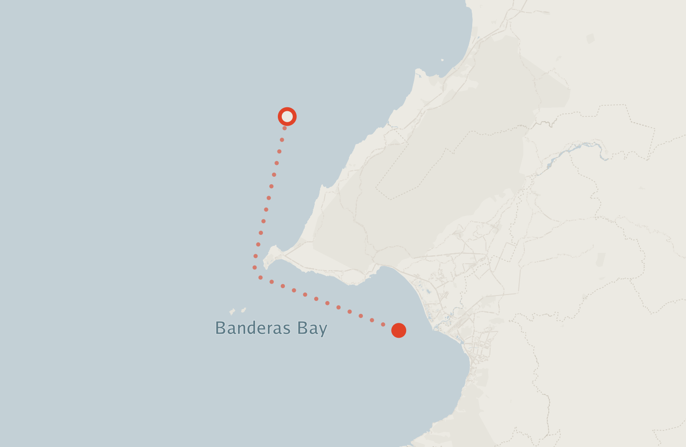Activity map — real sighting points on an OpenStreetMap basemap