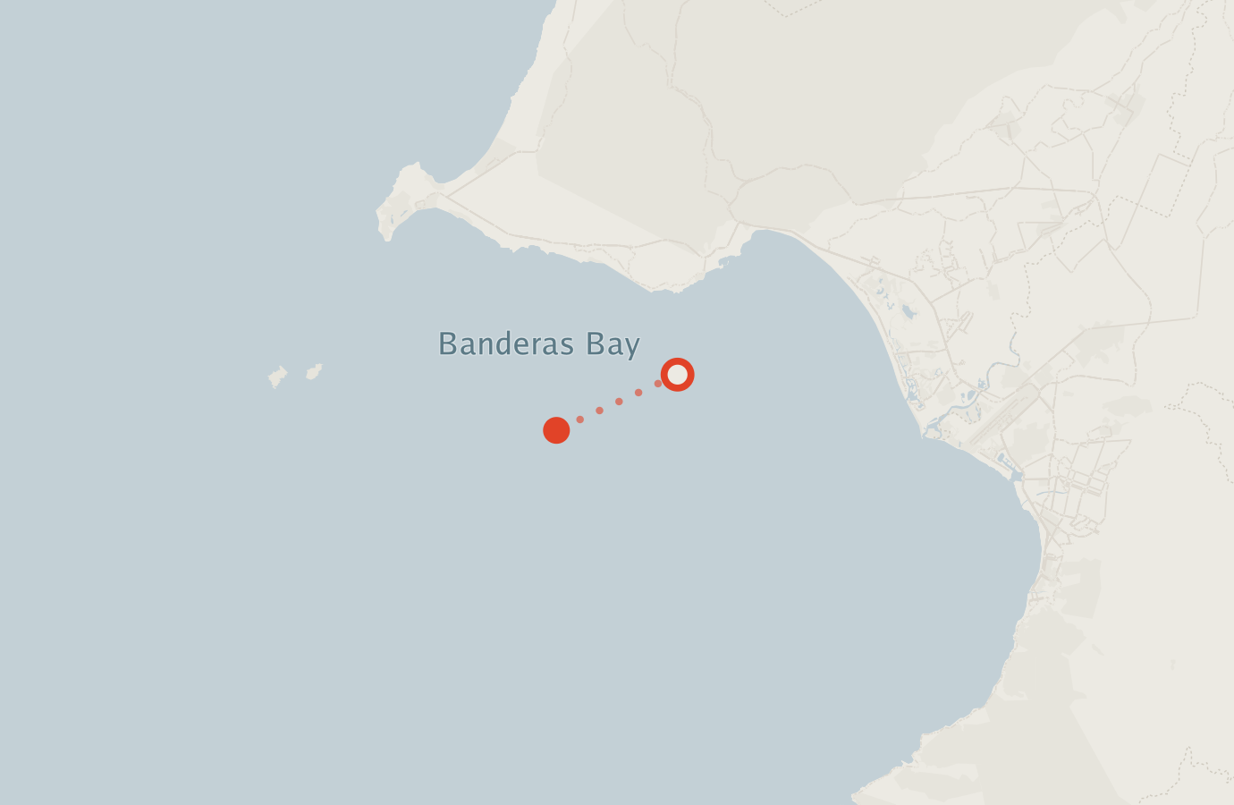 Activity map — real sighting points on an OpenStreetMap basemap