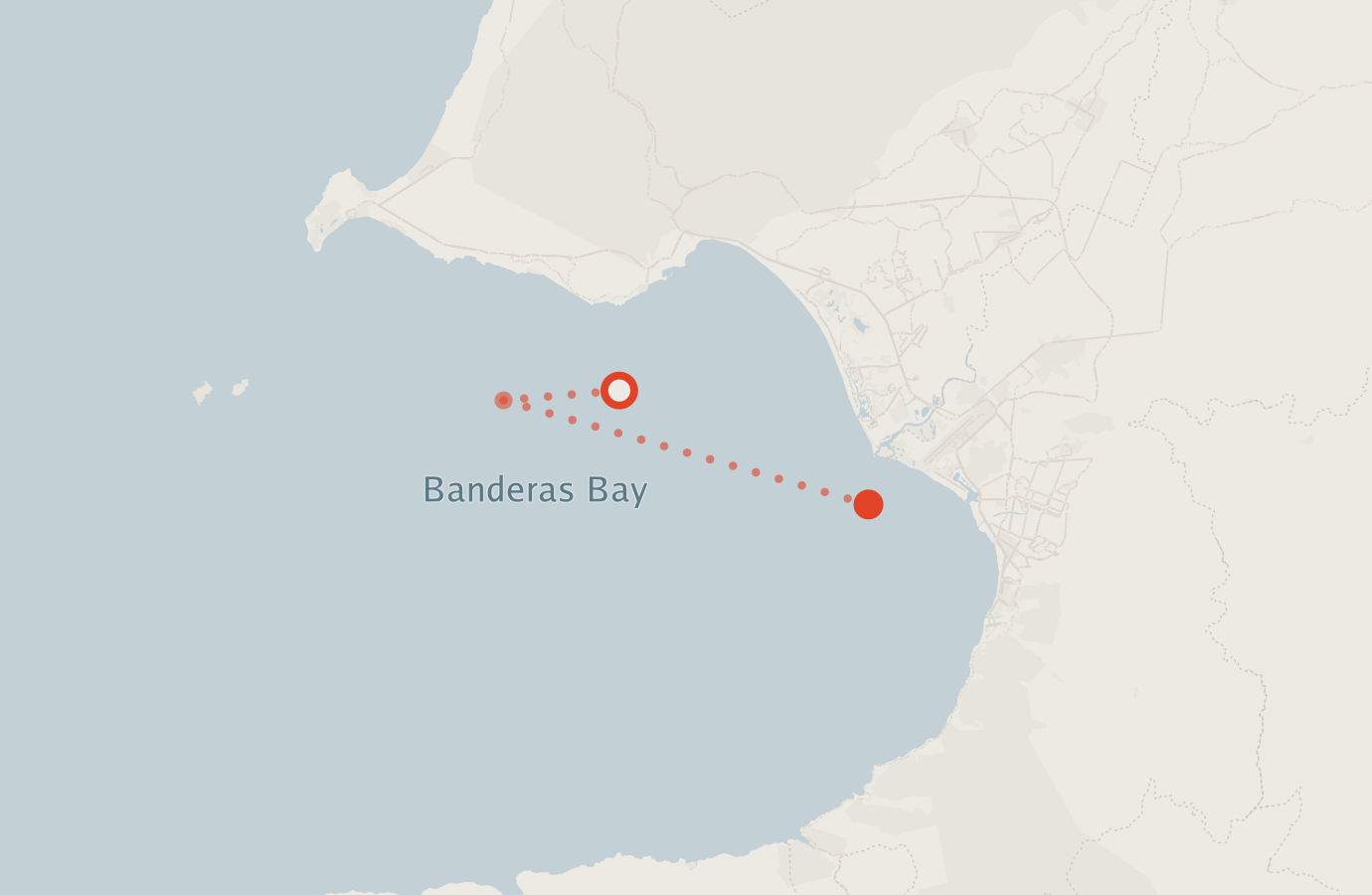 Activity map — real sighting points on an OpenStreetMap basemap