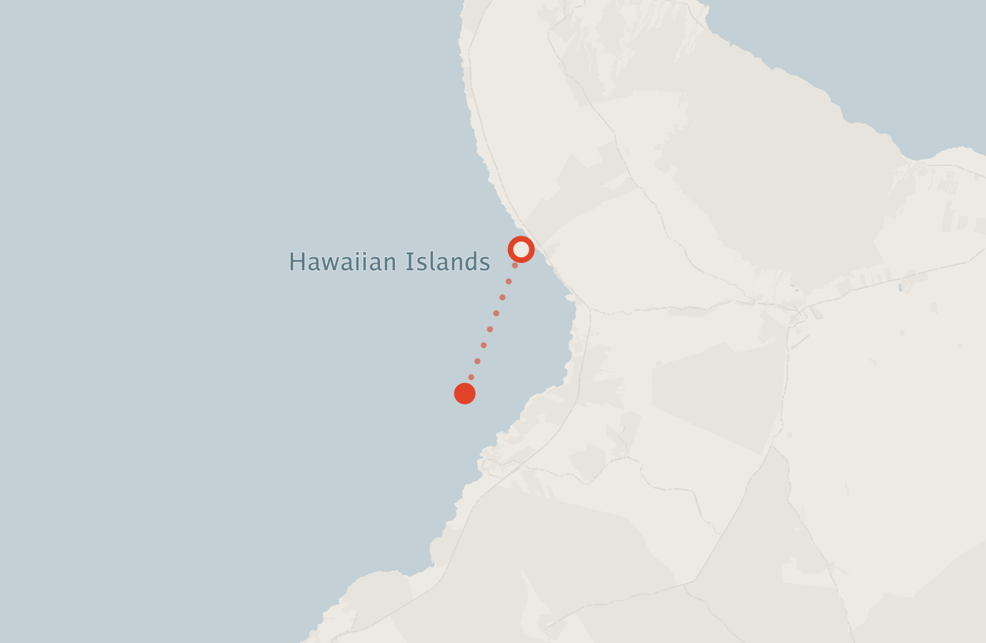 Activity map — real sighting points on an OpenStreetMap basemap