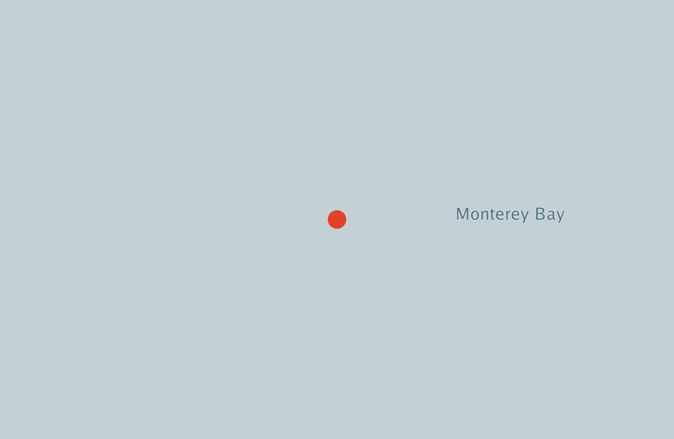 Activity map — real sighting points on an OpenStreetMap basemap