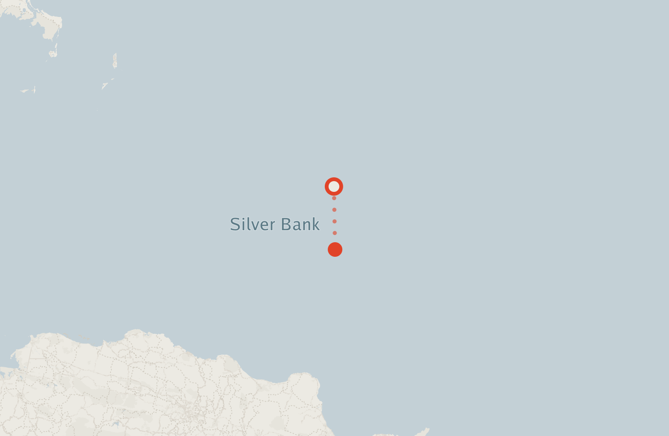 Activity map — real sighting points on an OpenStreetMap basemap