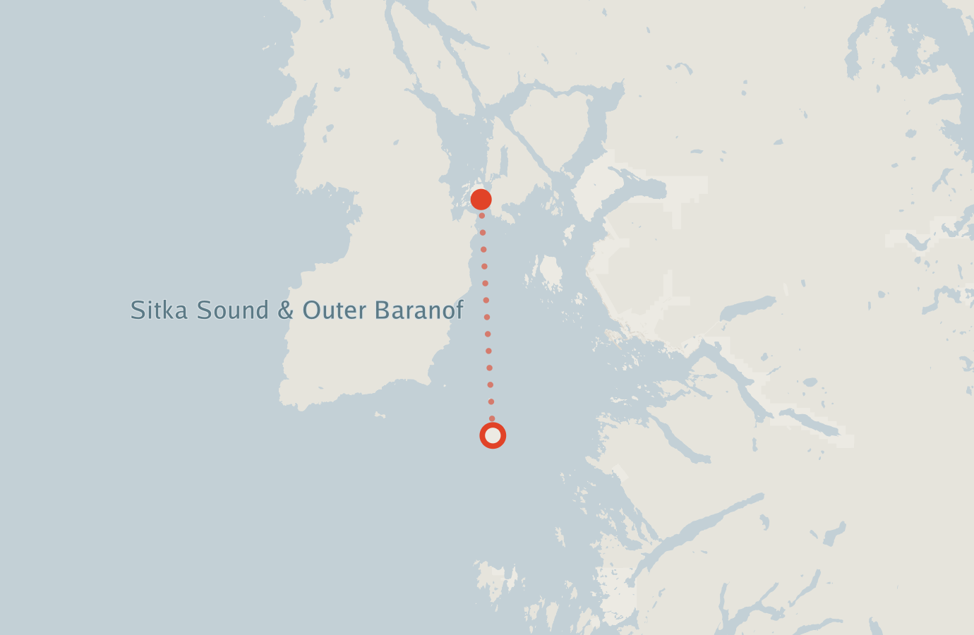 Activity map — real sighting points on an OpenStreetMap basemap