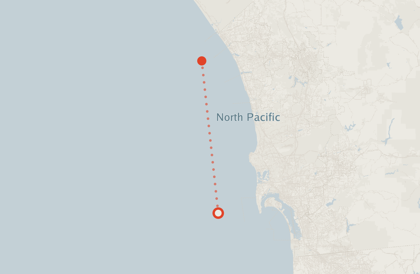 Activity map — real sighting points on an OpenStreetMap basemap