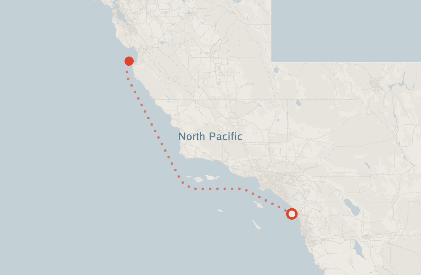 Activity map — real sighting points on an OpenStreetMap basemap