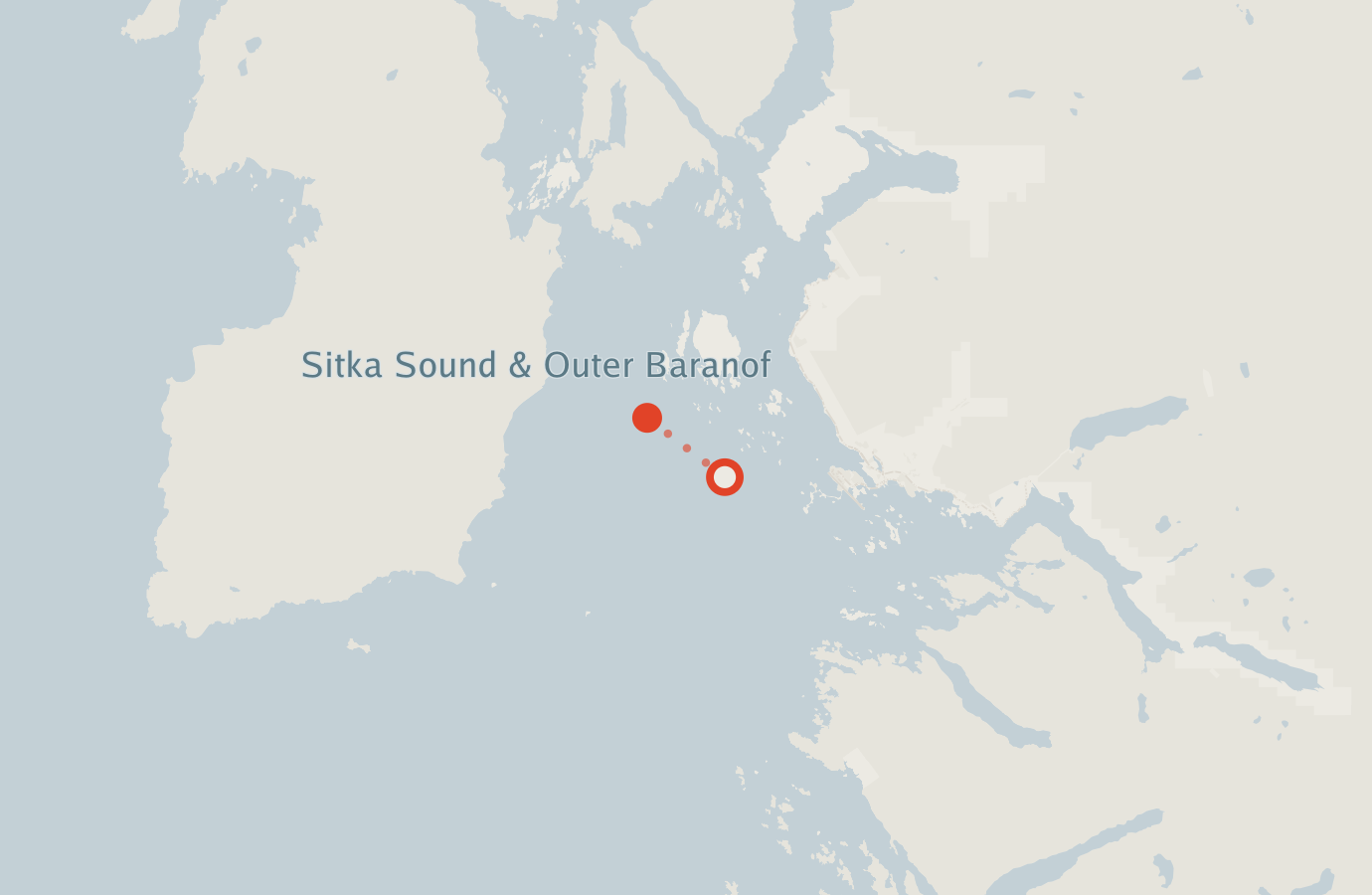 Activity map — real sighting points on an OpenStreetMap basemap