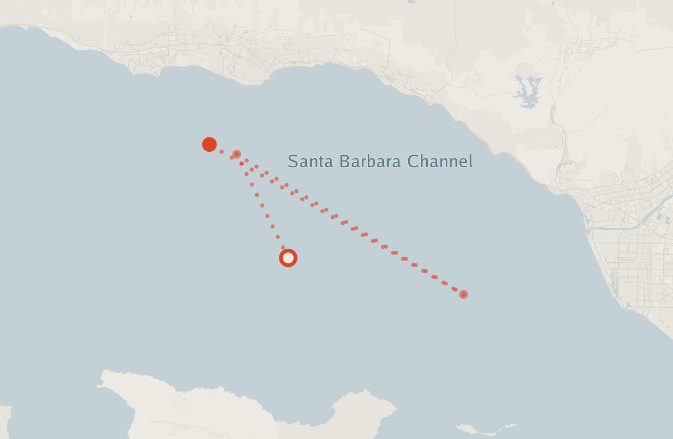 Activity map — real sighting points on an OpenStreetMap basemap