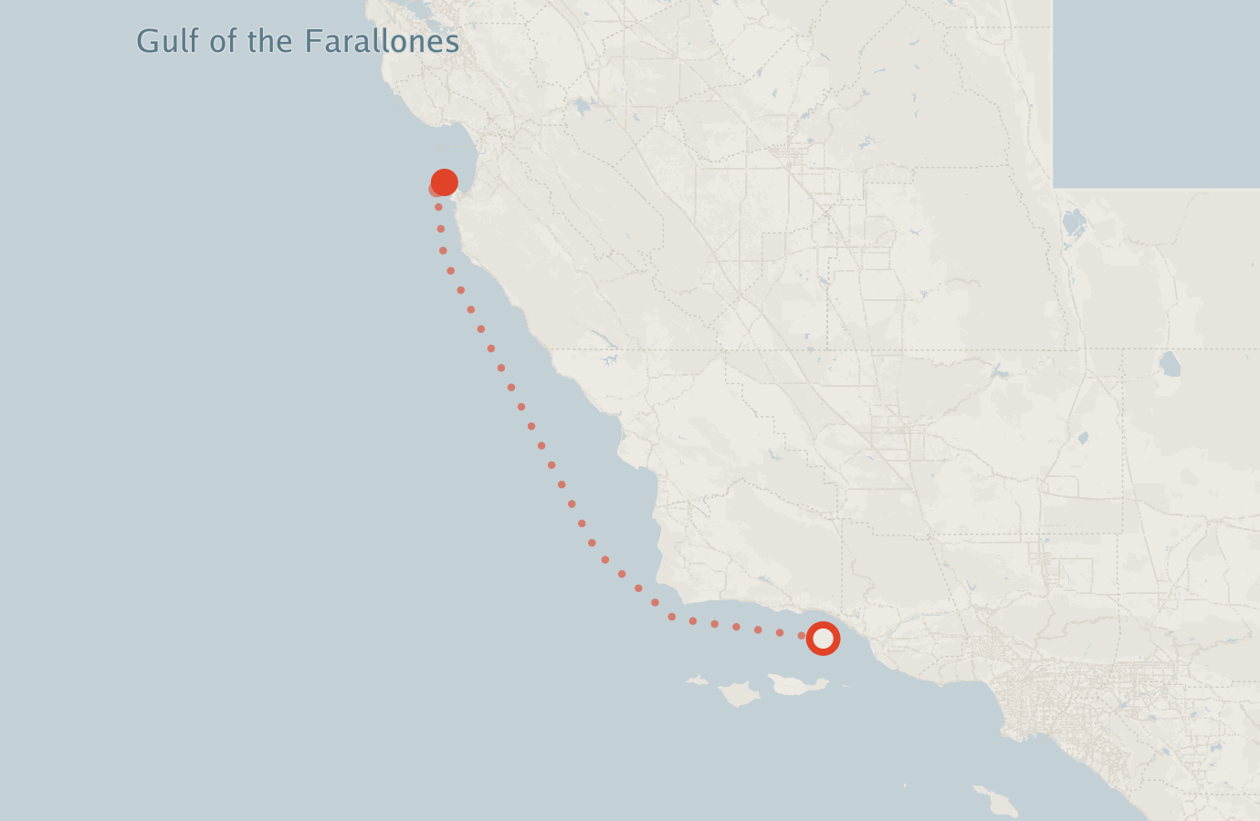 Activity map — real sighting points on an OpenStreetMap basemap