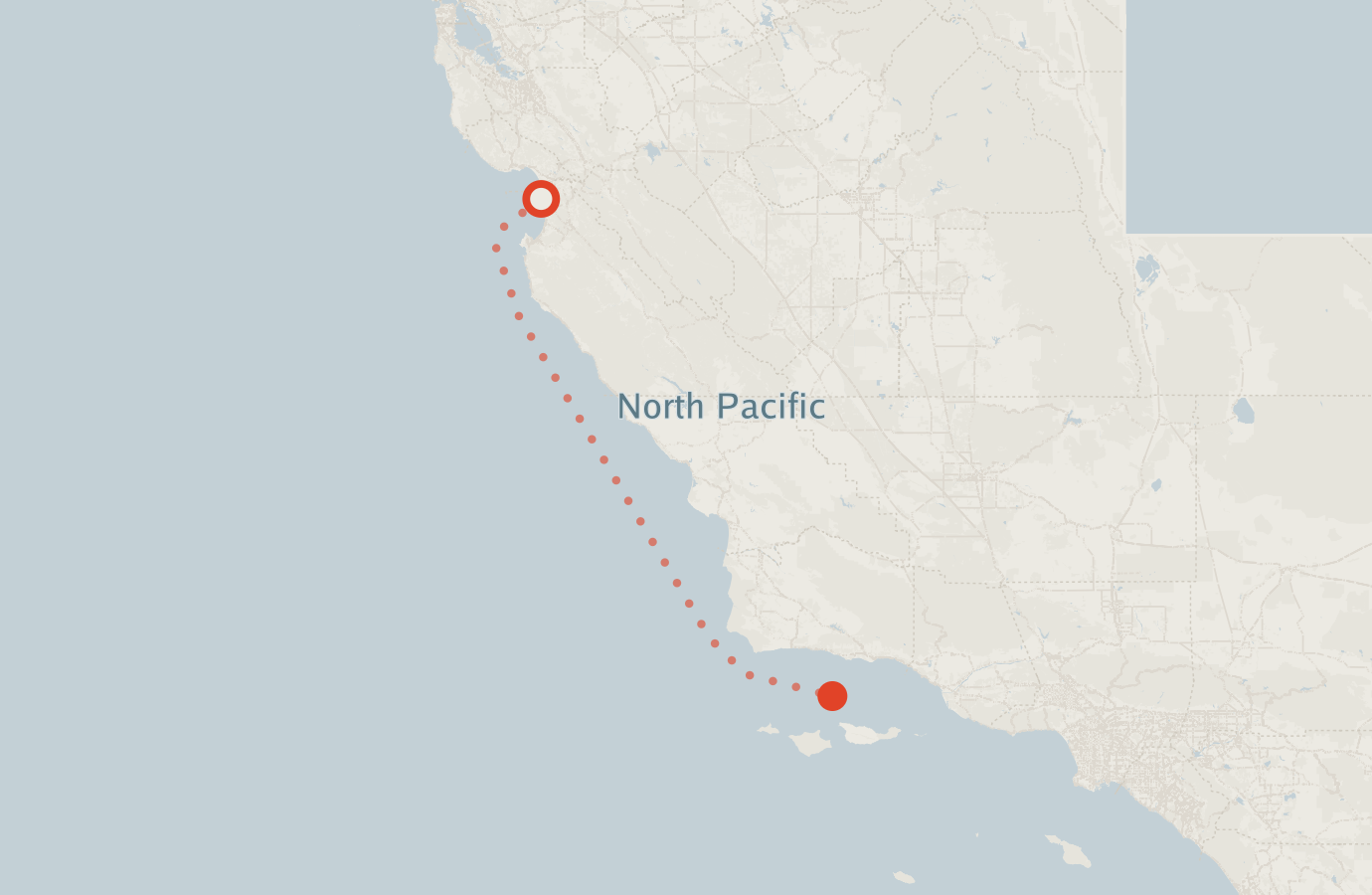 Activity map — real sighting points on an OpenStreetMap basemap