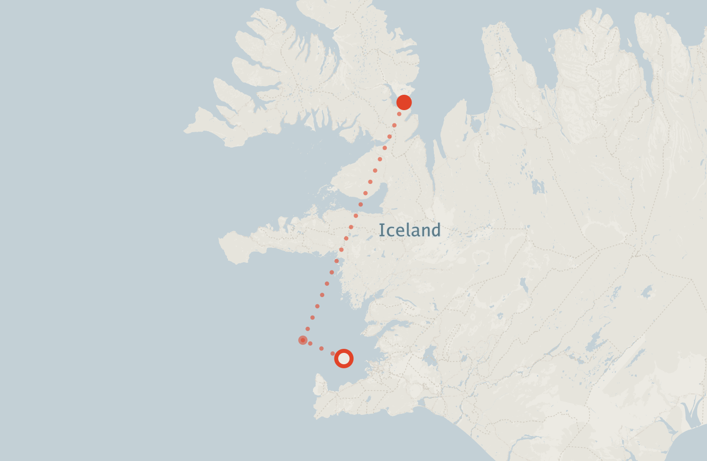 Activity map — real sighting points on an OpenStreetMap basemap