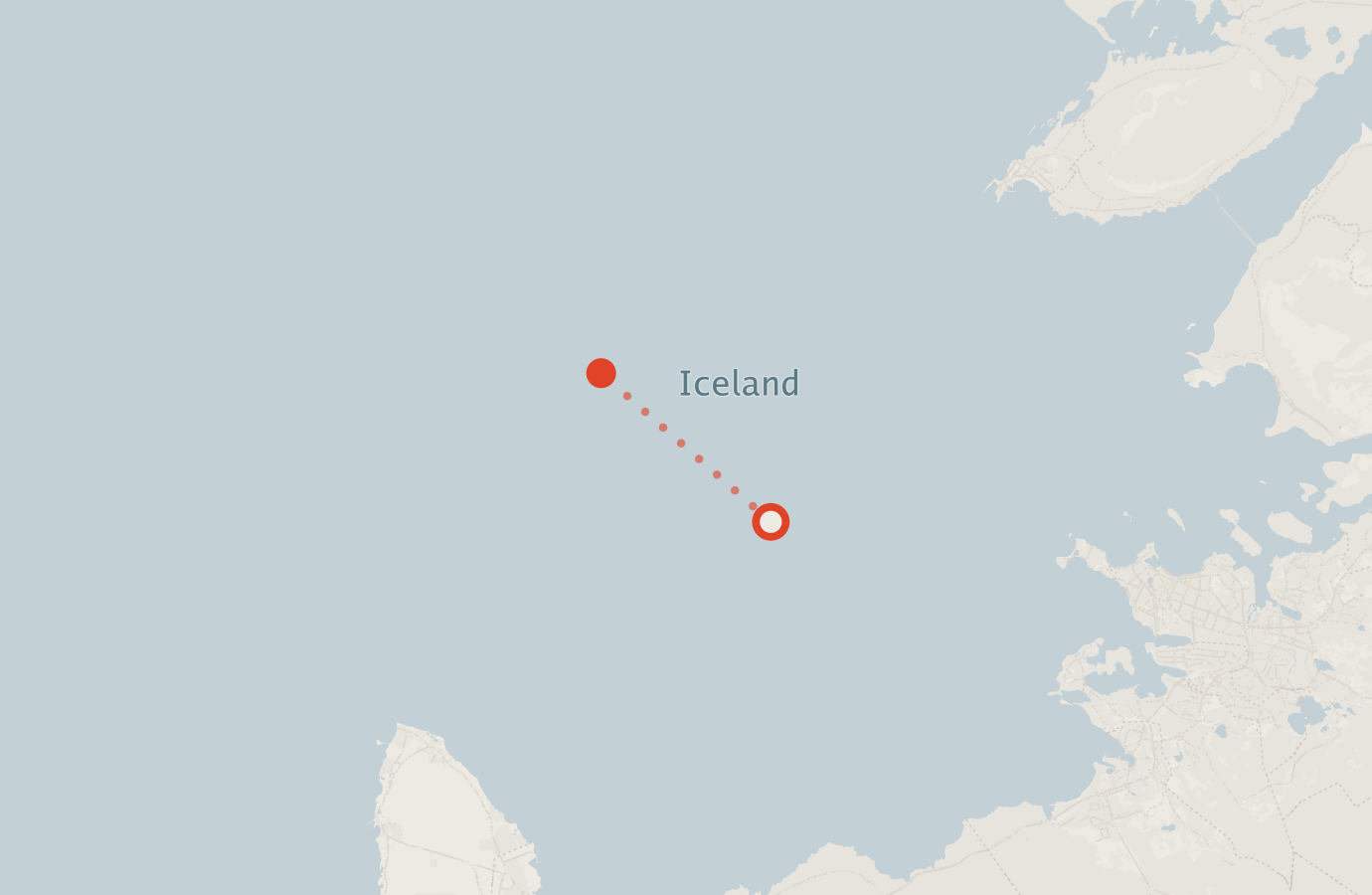 Activity map — real sighting points on an OpenStreetMap basemap