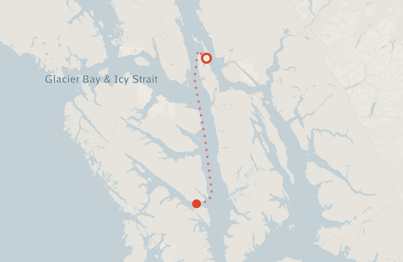 Activity map — real sighting points on an OpenStreetMap basemap