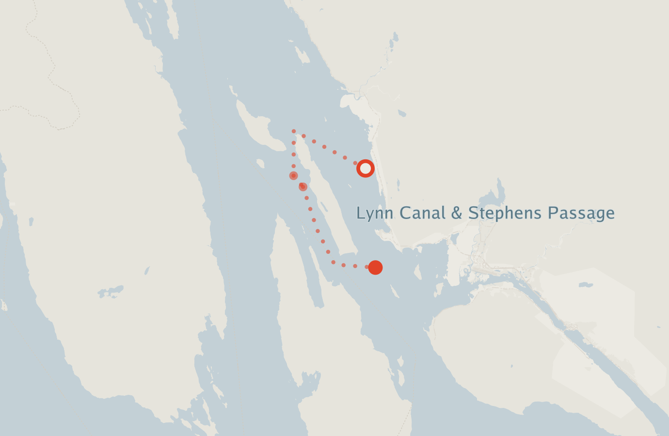 Activity map — real sighting points on an OpenStreetMap basemap