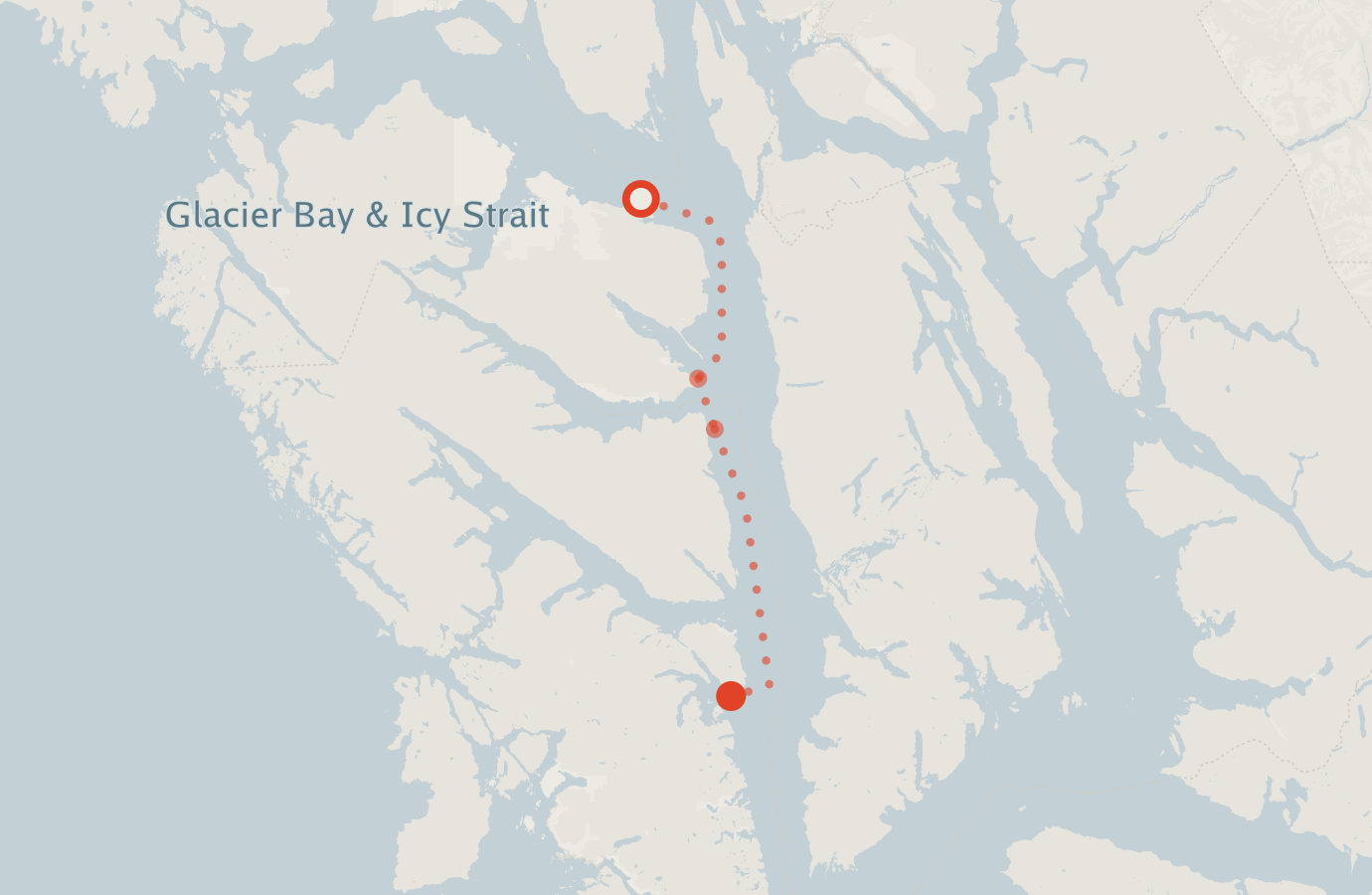 Activity map — real sighting points on an OpenStreetMap basemap