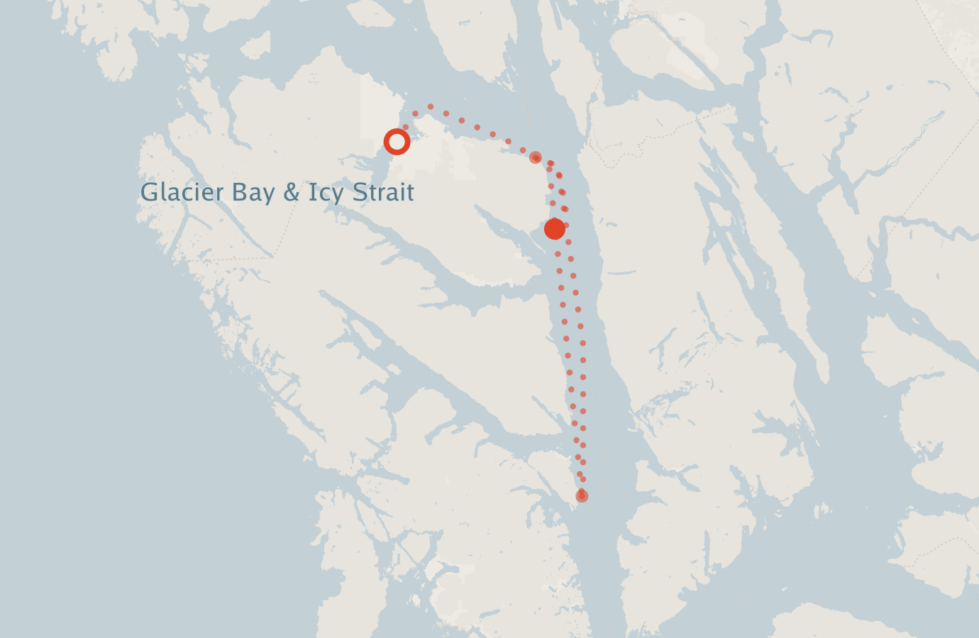 Activity map — real sighting points on an OpenStreetMap basemap