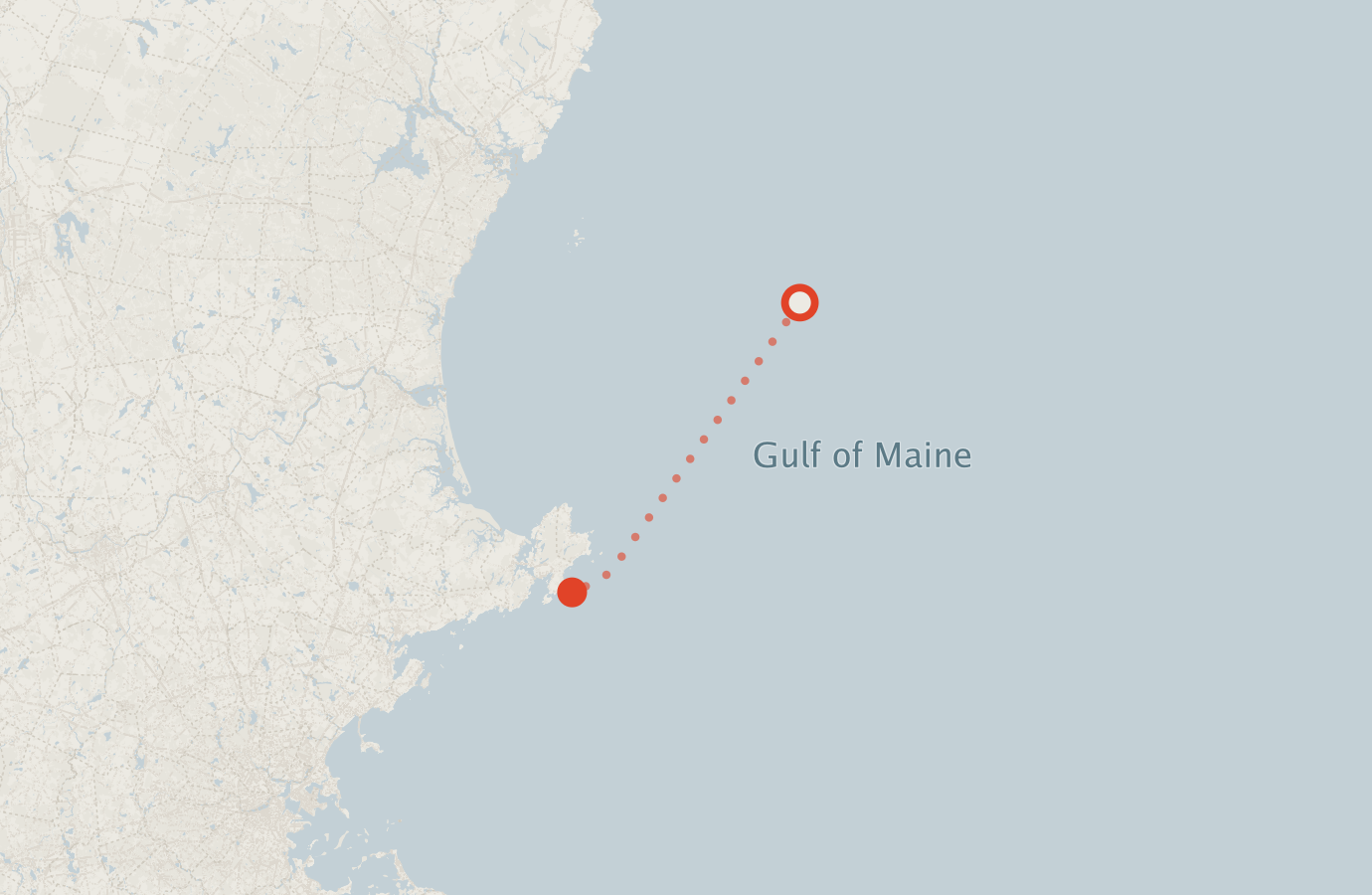 Activity map — real sighting points on an OpenStreetMap basemap
